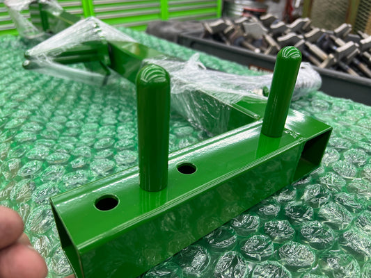 A different variation, hose roller mounted to steel post
